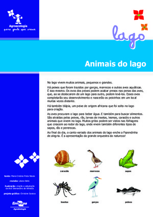 Animais do lago